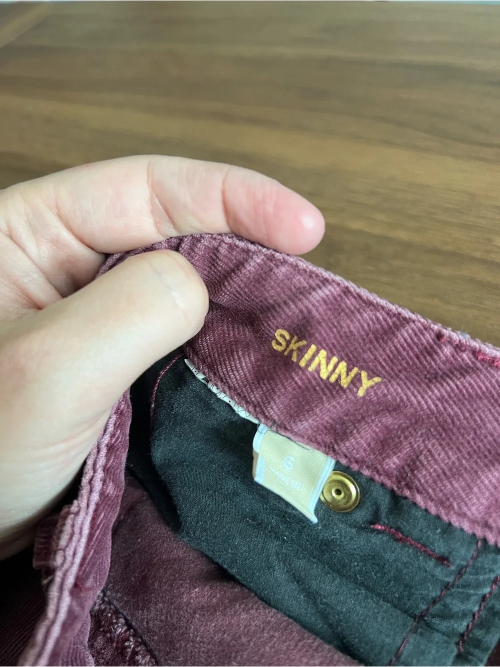 Michael Kors Women's Plum Skinny Corduroy Jeans